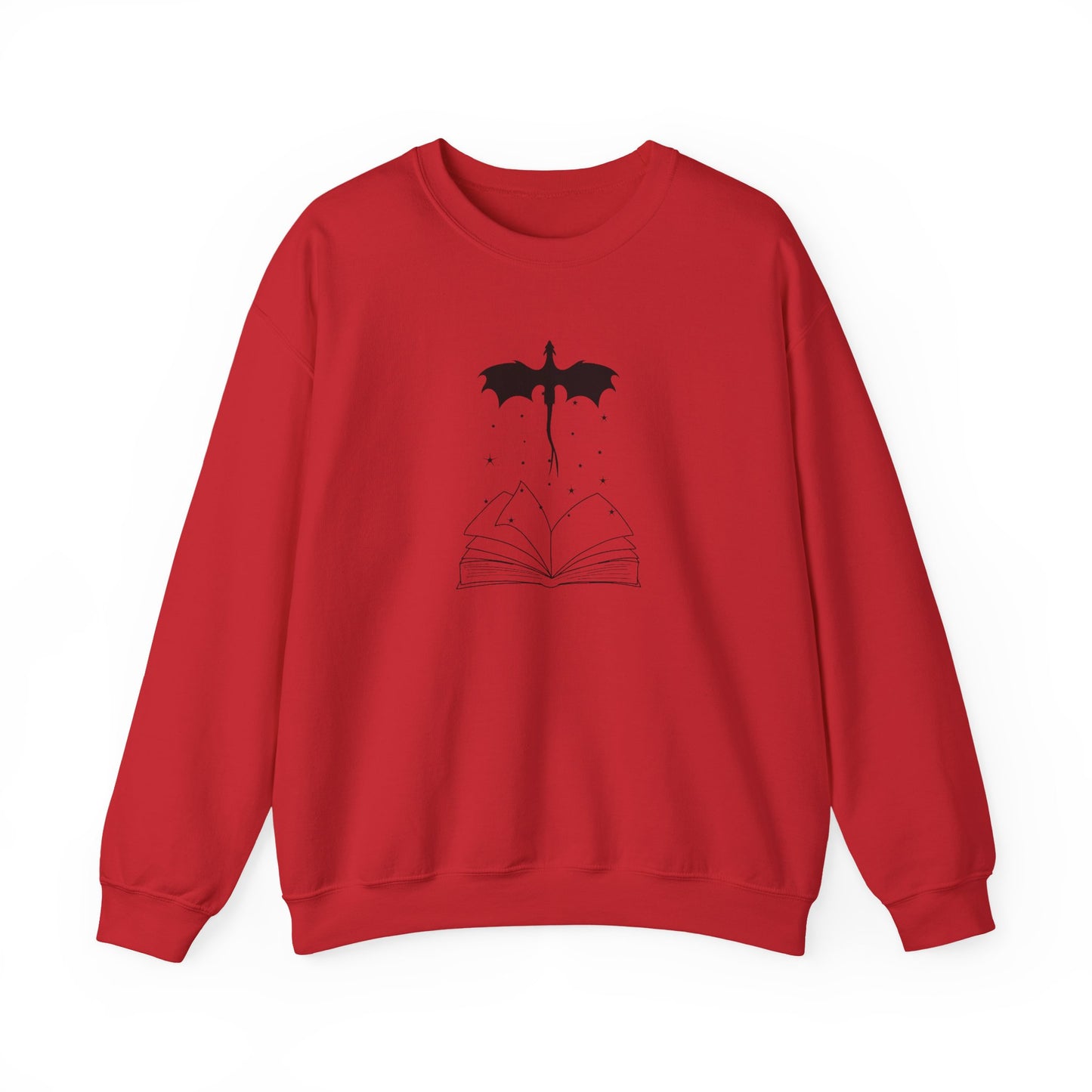 Bookish Dragon Sweatshirt - Cozy Literary Gift for Book Lovers