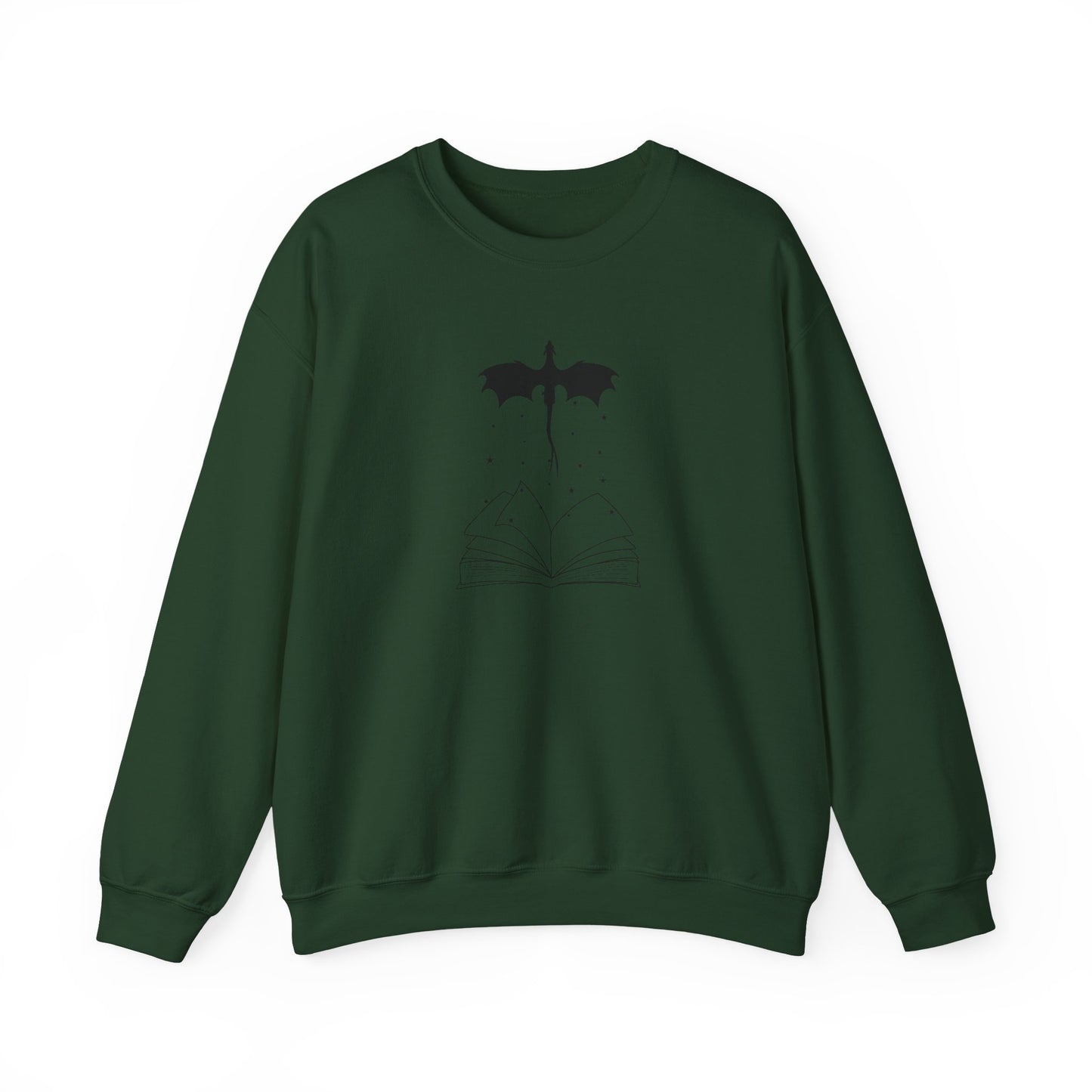 Bookish Dragon Sweatshirt - Cozy Literary Gift for Book Lovers
