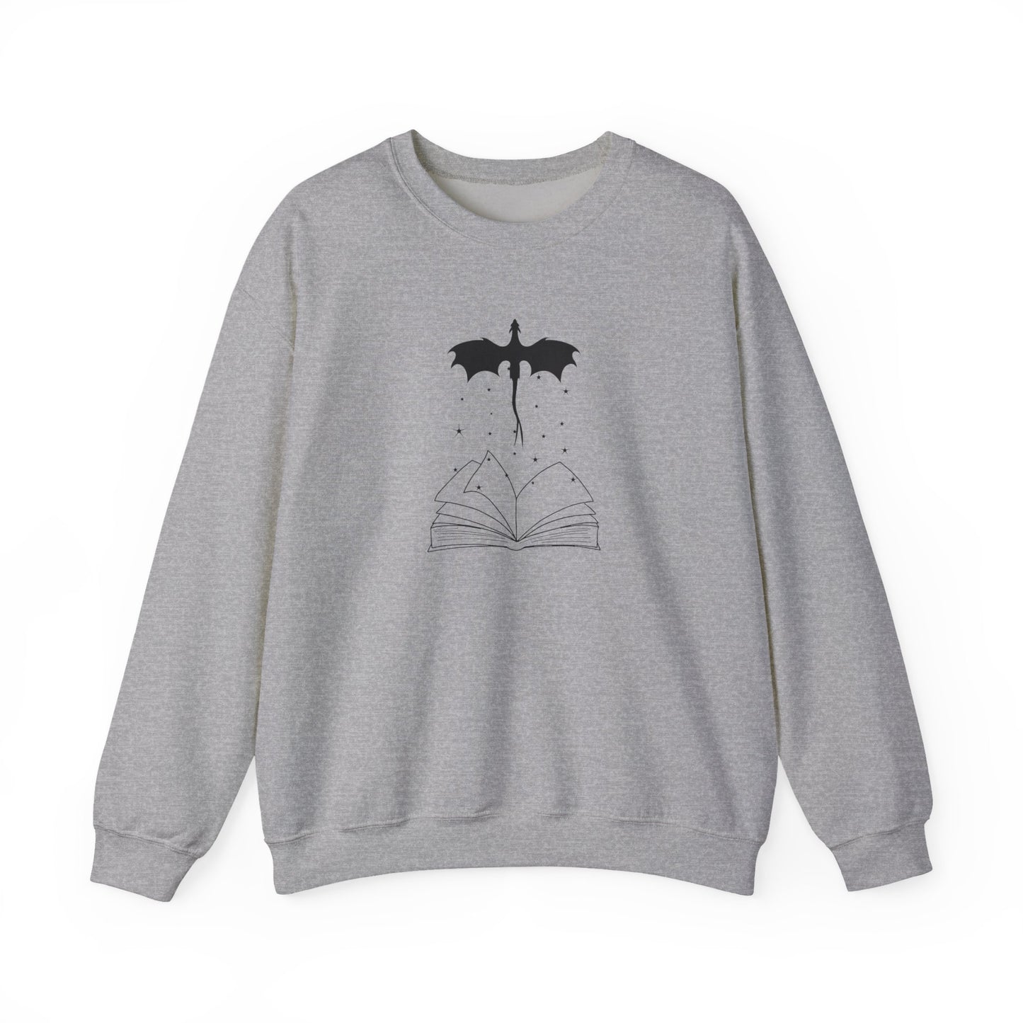 Bookish Dragon Sweatshirt - Cozy Literary Gift for Book Lovers