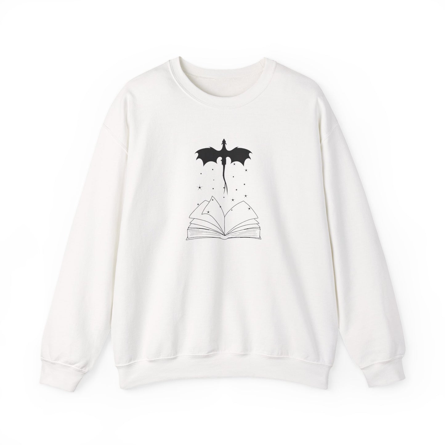 Bookish Dragon Sweatshirt - Cozy Literary Gift for Book Lovers