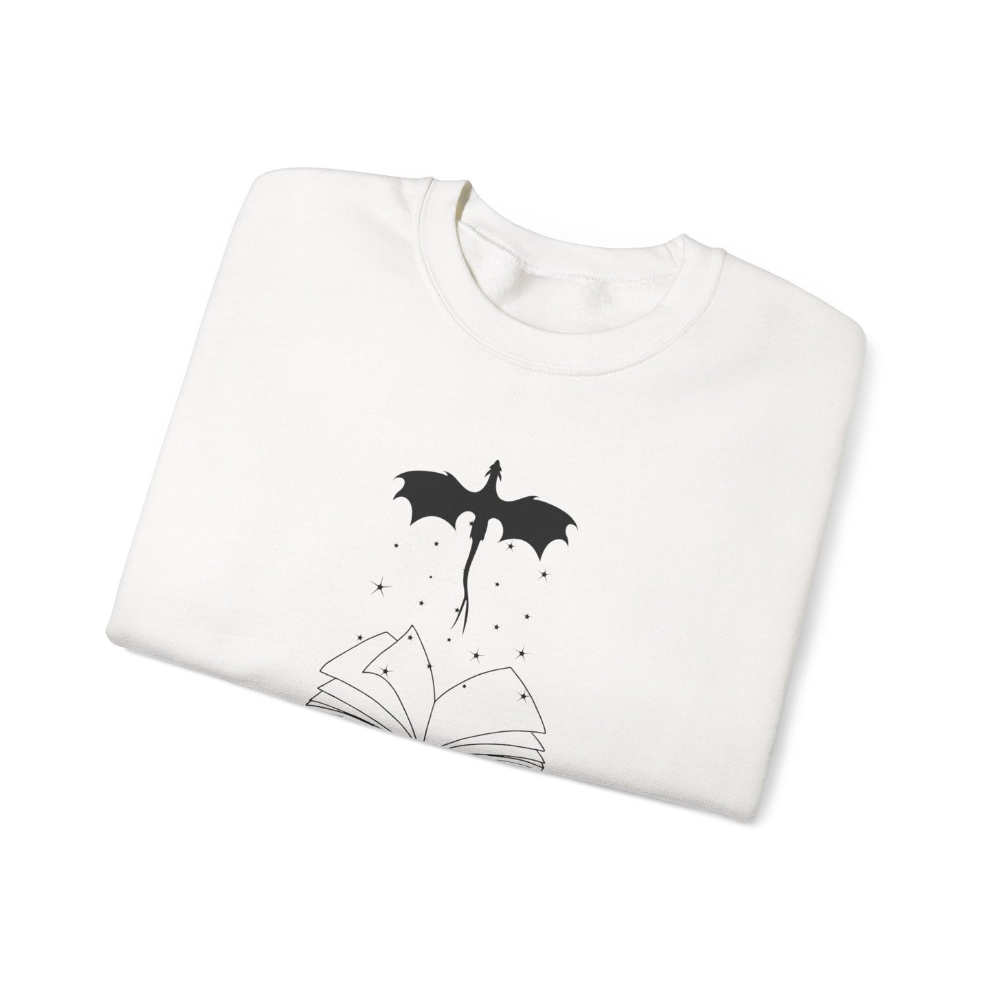 Bookish Dragon Sweatshirt - Cozy Literary Gift for Book Lovers